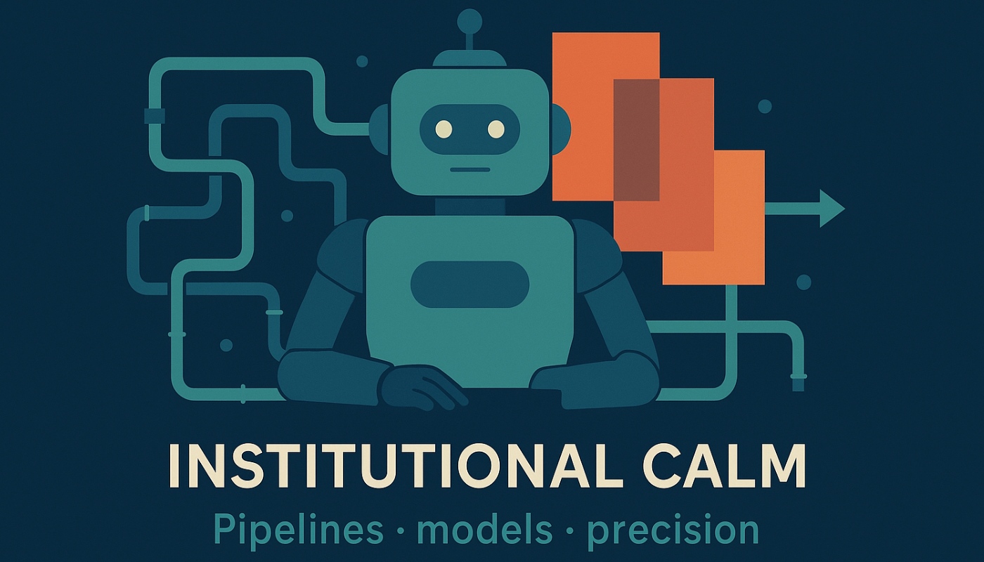 Institutional calm visual
